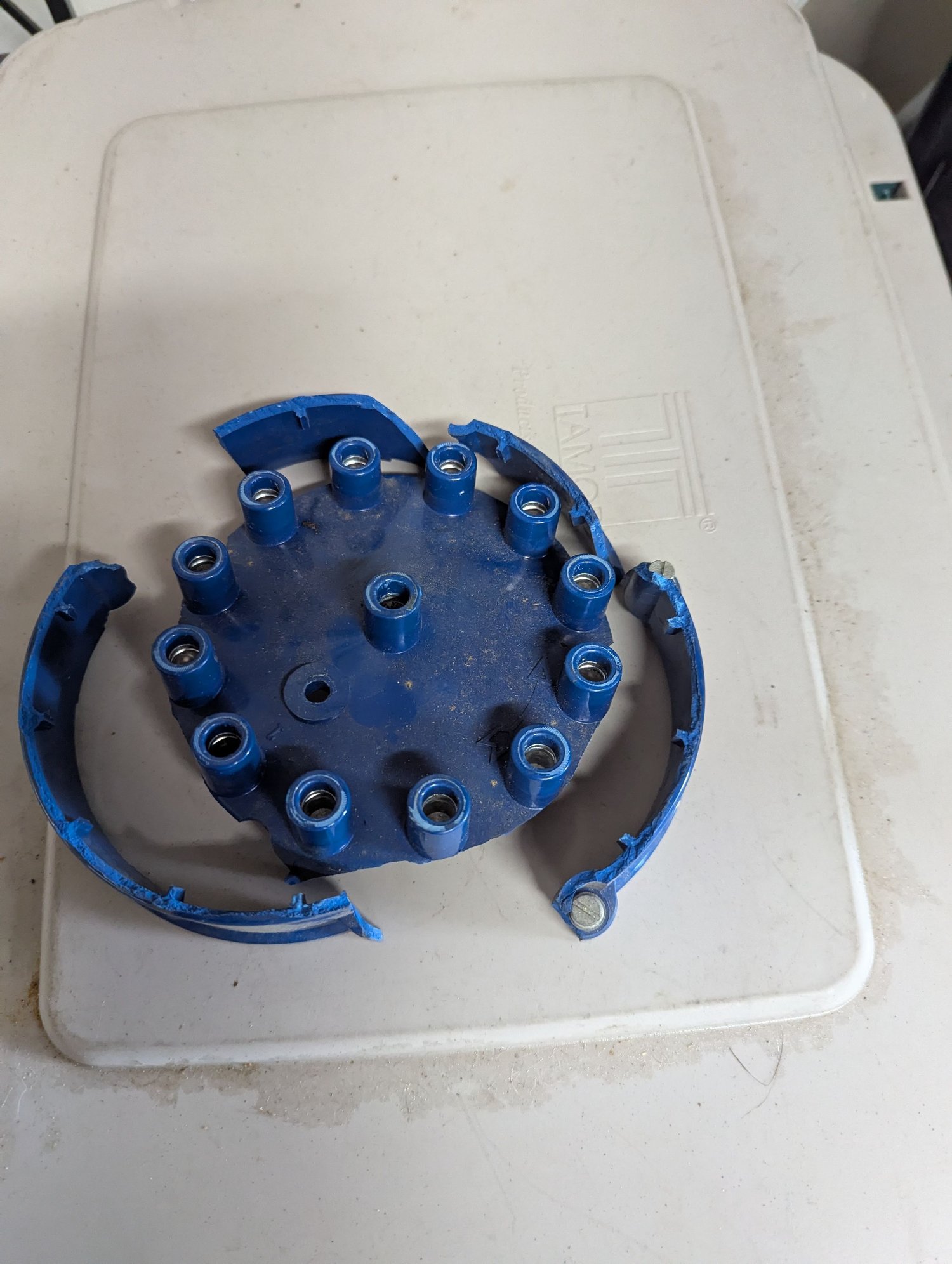 It literally fell apart as I removed the plug wires…