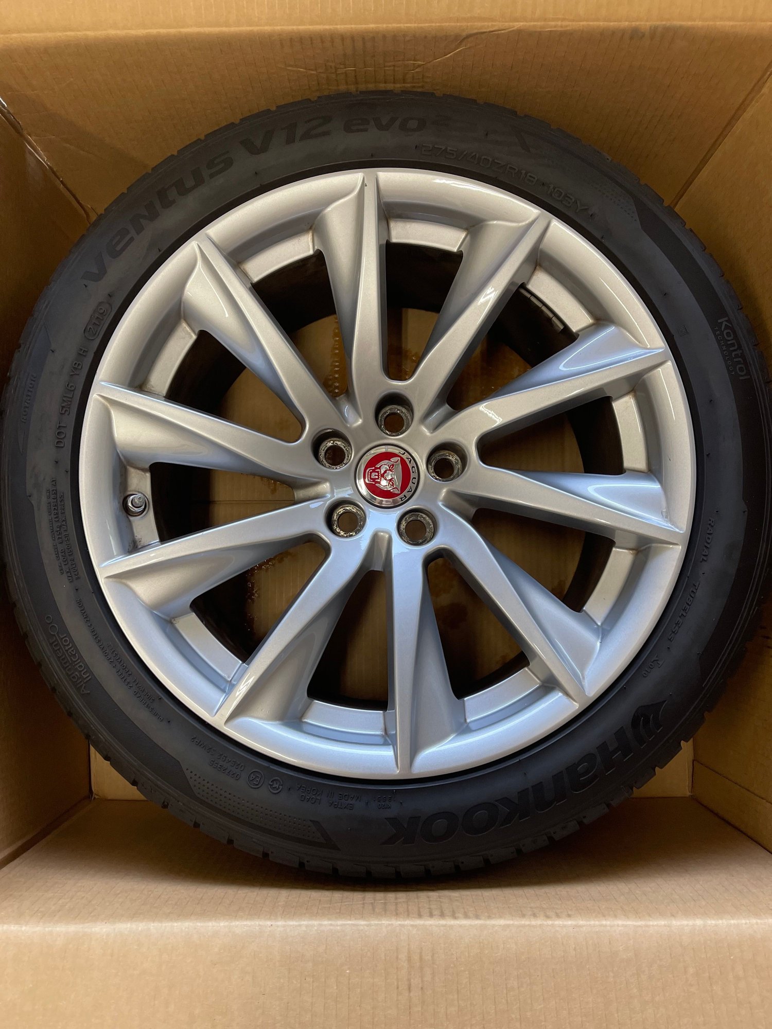 Wheels and Tires/Axles - Full Set Stock 18" Jaguar F-Type Wheels with Ventus V12 Tires + Motorsport Spacers - Used - 2016 to 2021 Jaguar F-Type - Fullerton, CA 92832, United States