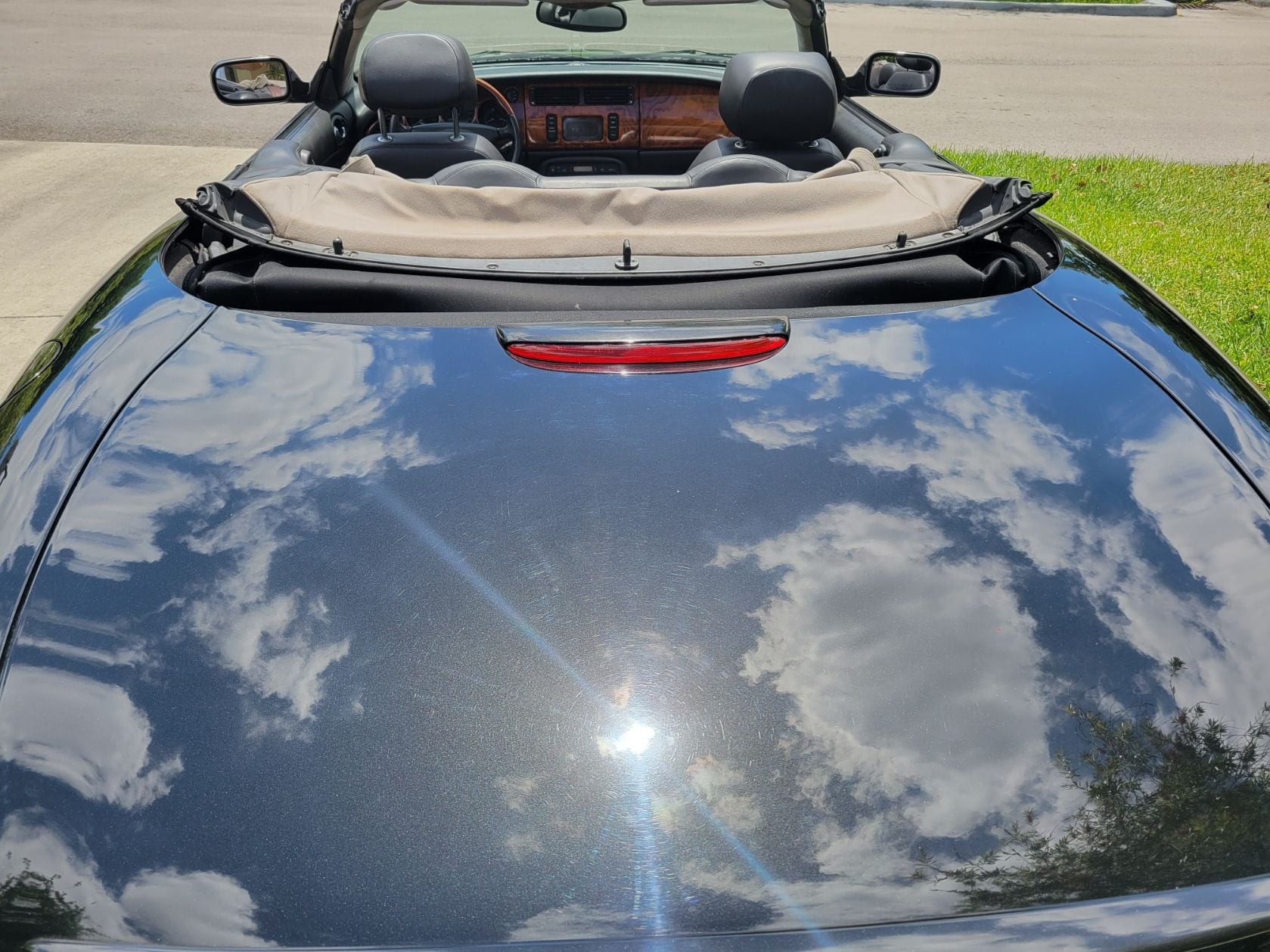 2002 Jaguar XKR - 2002 Jaguar XKR Convertible, metal Anthracite Black Exterior, black Leather interior - Used - VIN SAJDA42B32PA26563 - 61,000 Miles - 8 cyl - 2WD - Automatic - Convertible - Black - Miami, FL 33178, United States