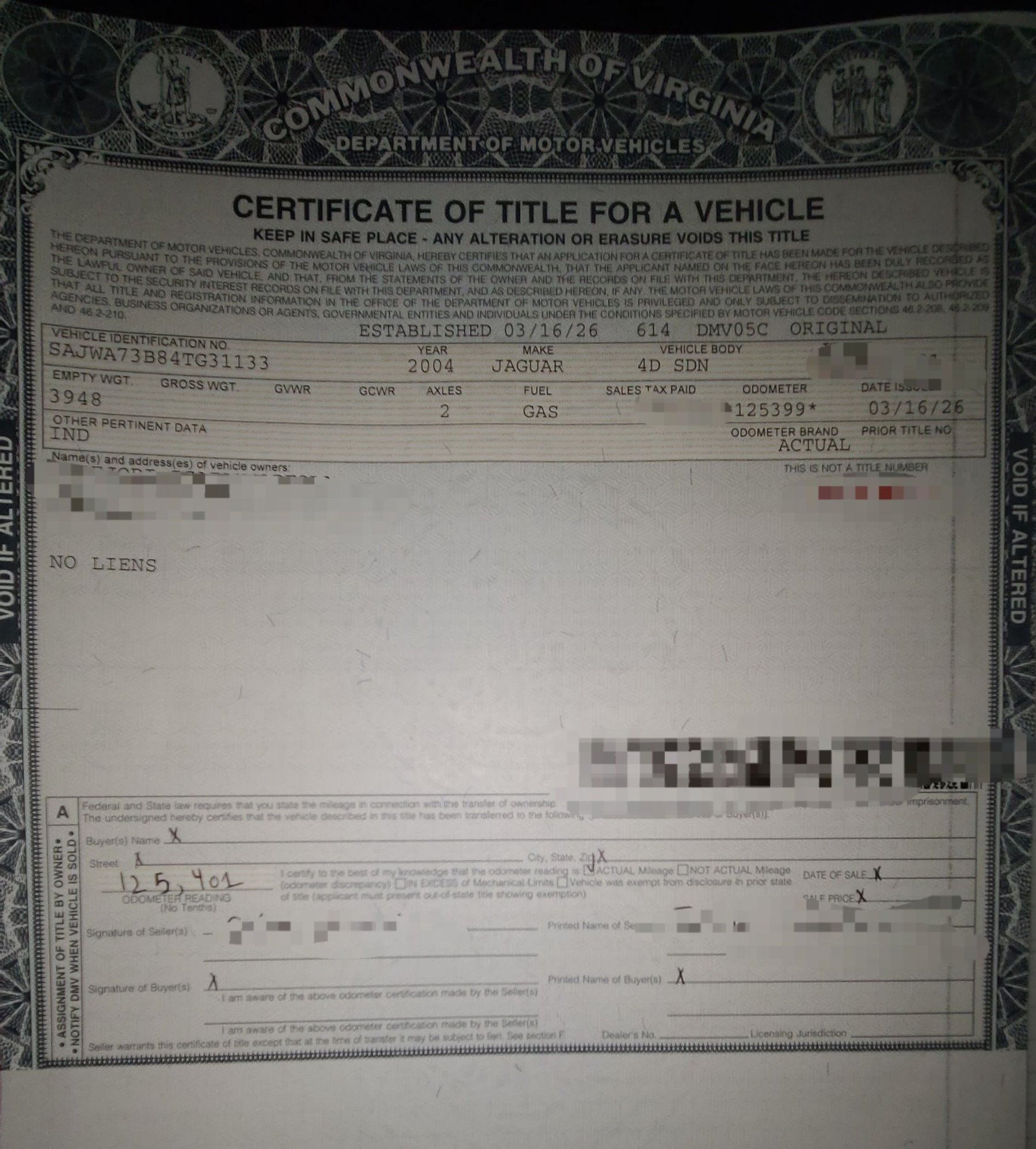 2004 Jaguar XJR - 2004 Jaguar XJR - Used - VIN SAJWA73B84TG31133 - 125,401 Miles - 8 cyl - 2WD - Automatic - Sedan - Other - Riverdale, MD 20737, United States