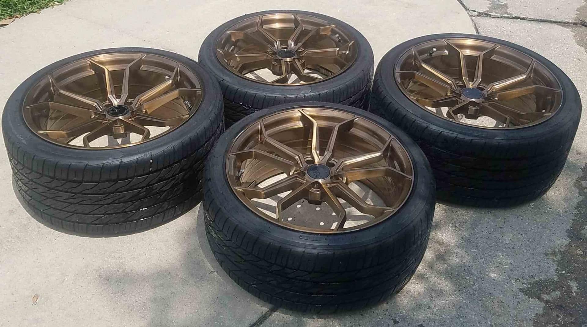 Wheels and Tires/Axles - Gorgeous custom bronze wheels and tires! - Used - New Orleans, LA 70124, United States