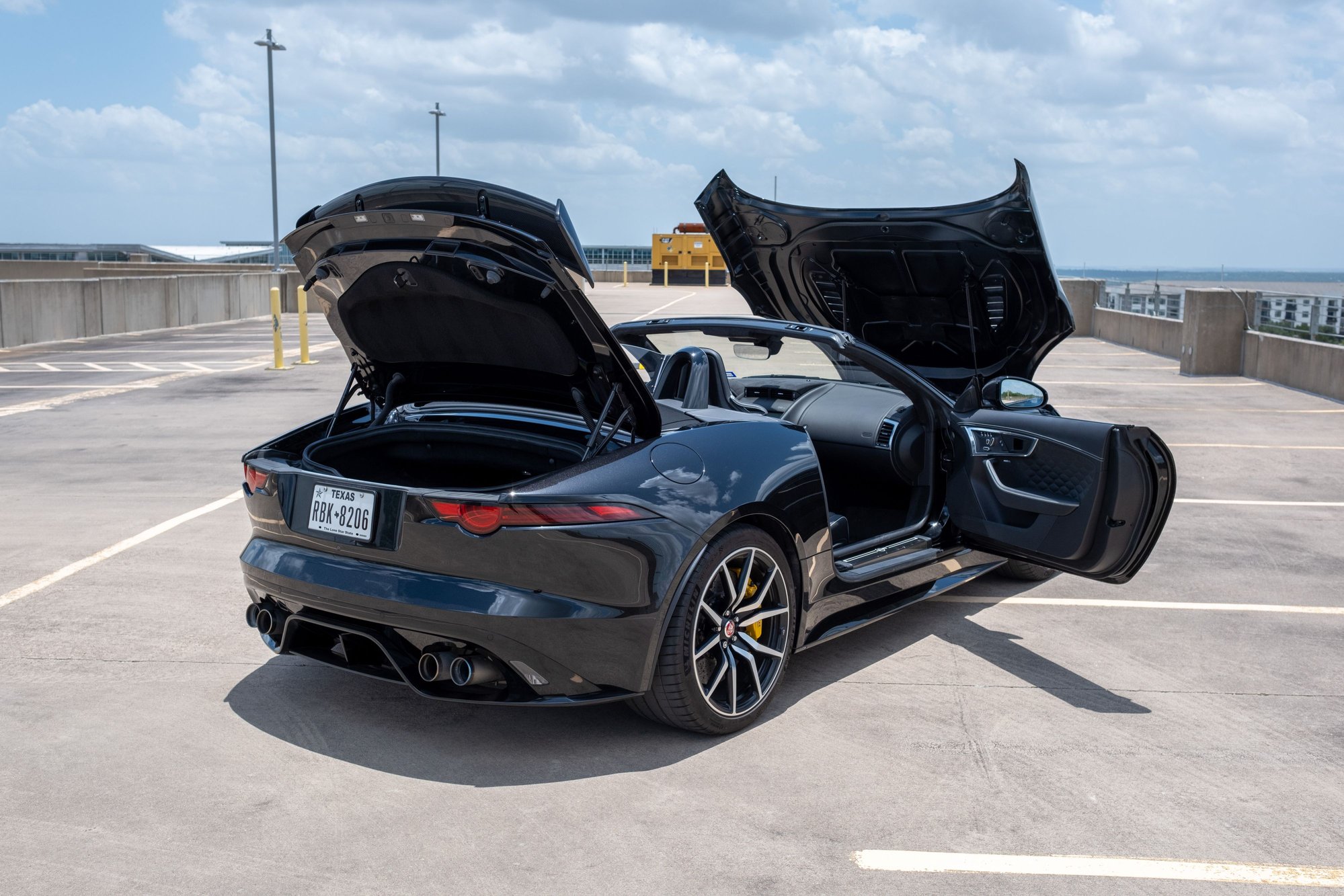 2020 Jaguar F-Type - 2020 F Type SVR Convertible Black exterior, Black interior, CCB, Carbon Fiber Package - Used - VIN SAJDZ5FE5LCK63399 - 12,500 Miles - 8 cyl - AWD - Automatic - Convertible - Black - Austin, TX 78735, United States