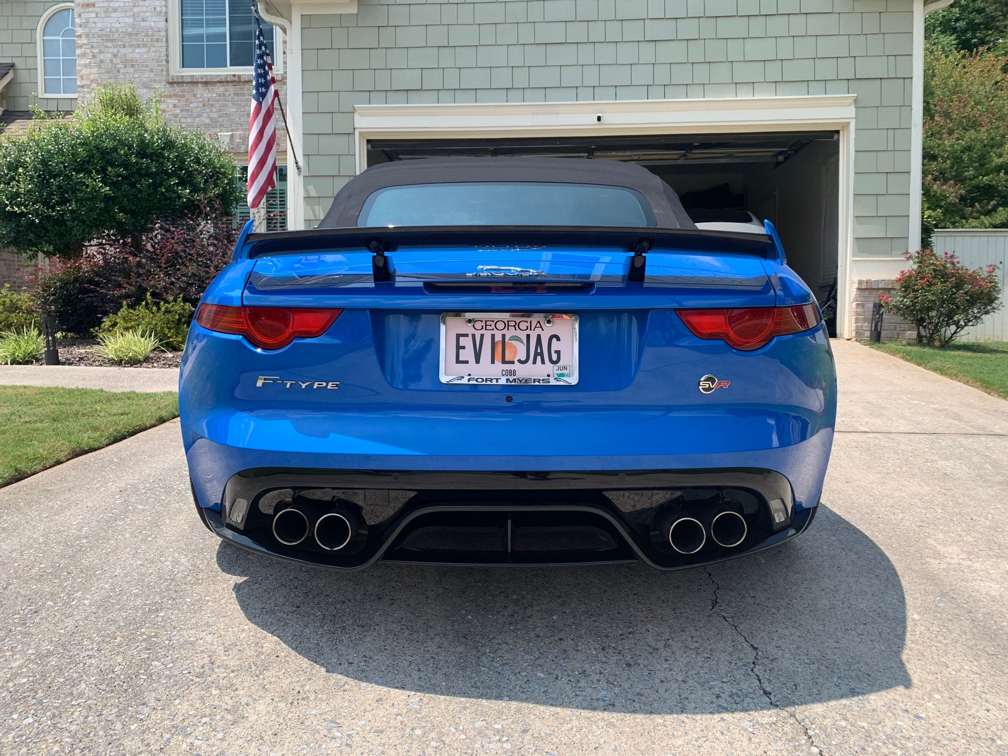 2017 Jaguar F-Type - 17 SVR Convertible $78k Ultra Blue - Used - VIN SAJWJ6K8XHMK42734 - 20,700 Miles - 8 cyl - 4WD - Automatic - Convertible - Blue - Atlanta, GA 30339, United States