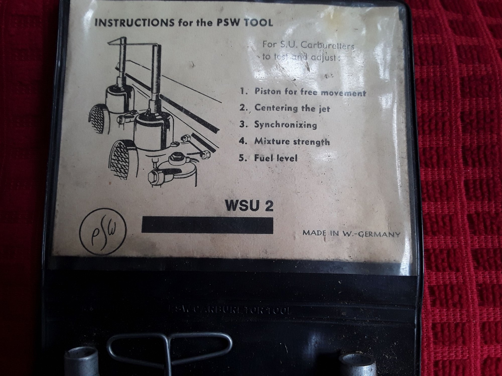 Engine - Complete - S.U. Carburettor adjusting kit - New - 0  All Models - Coeur D'alene, ID 83814, United States