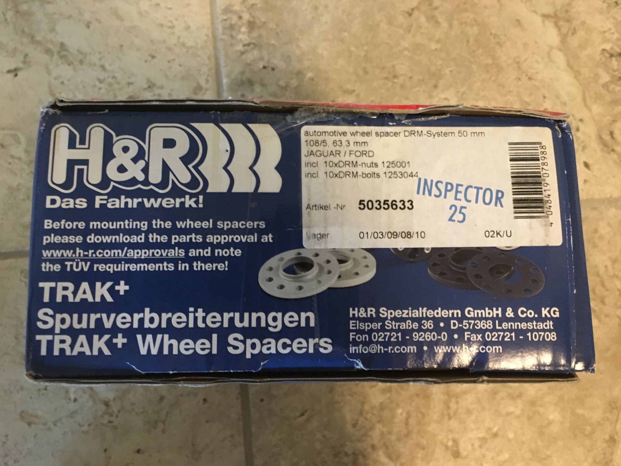 Wheels and Tires/Axles - H&R 25mm Wheel Spacers - Used - 1999 to 2008 Jaguar S-Type - Harrisburg, PA 17112, United States