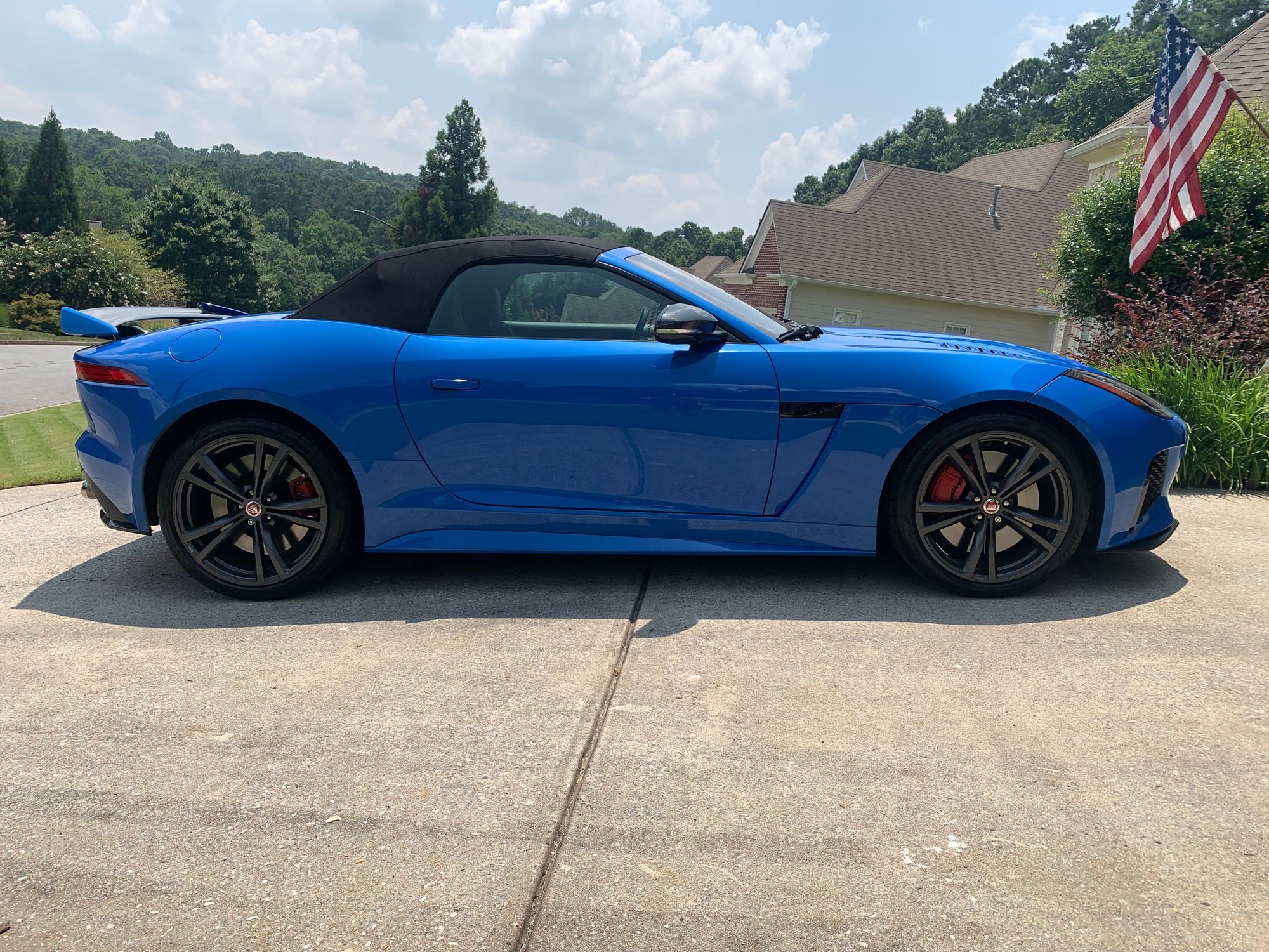 2017 Jaguar F-Type - 17 SVR Convertible $78k Ultra Blue - Used - VIN SAJWJ6K8XHMK42734 - 20,700 Miles - 8 cyl - 4WD - Automatic - Convertible - Blue - Atlanta, GA 30339, United States