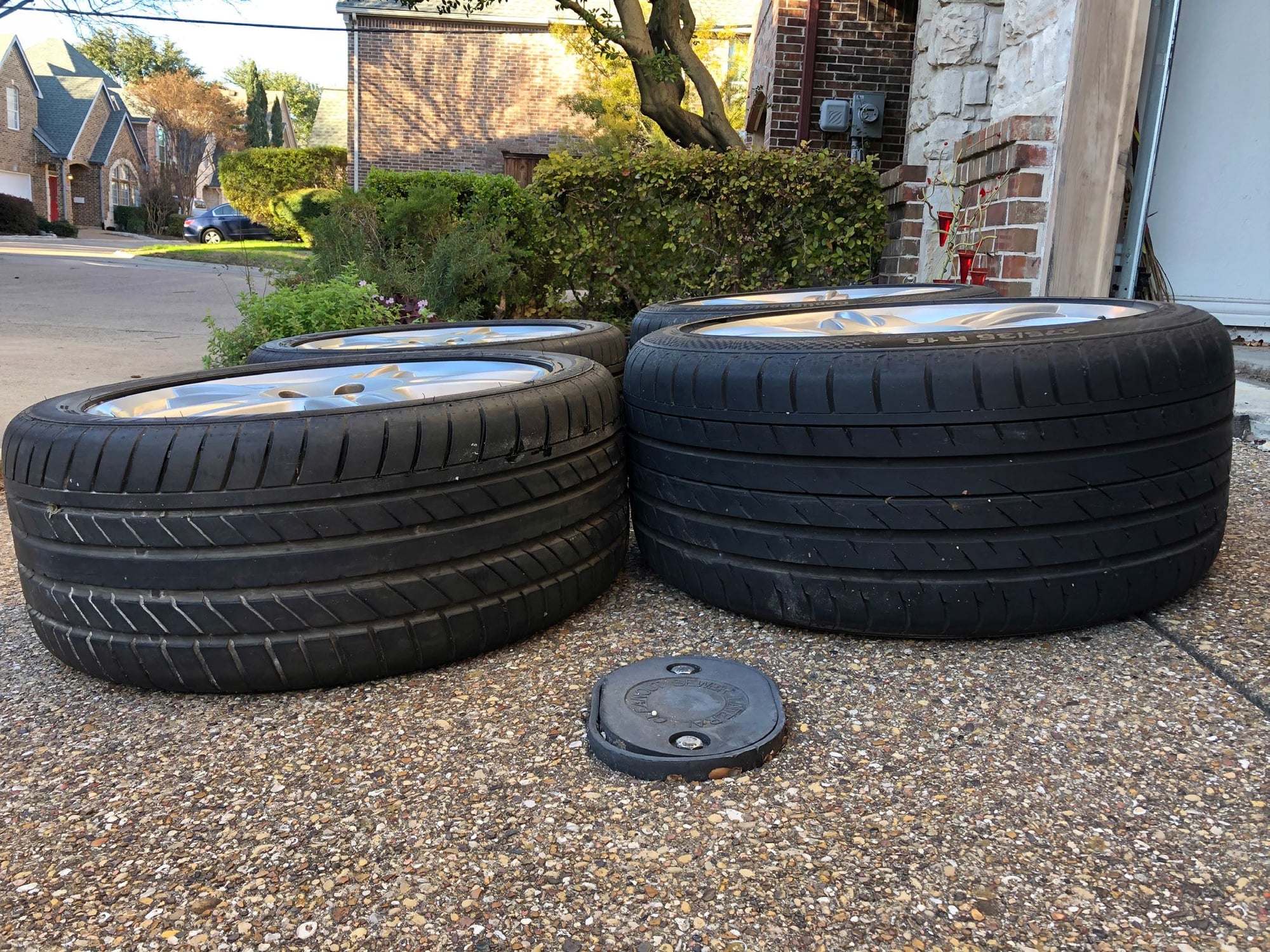 Wheels and Tires/Axles - FS Jaguar S-Type R Wheels W/ Conti Tires - Used - 2000 to 2008 Jaguar S-Type - Dallas, TX 75206, United States