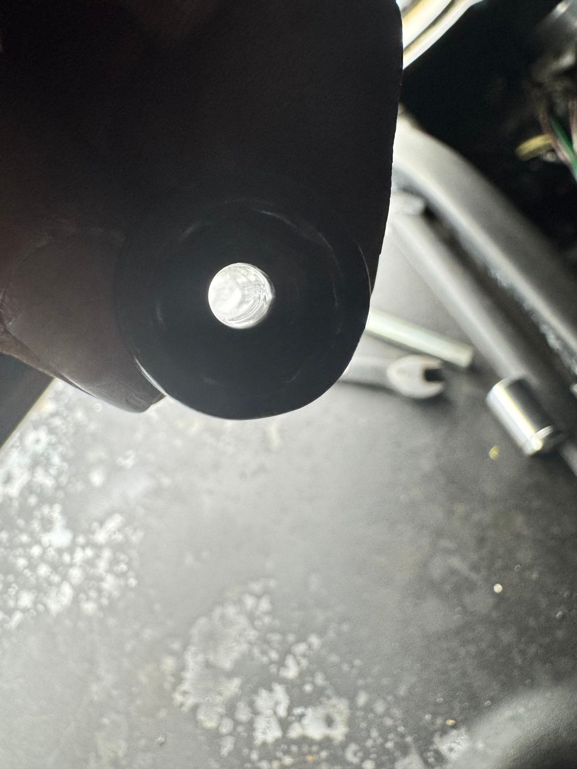 Guess we�ll say the bolt has a hole through it instead of hollow. Holds your intake, and exhaust sprockets.