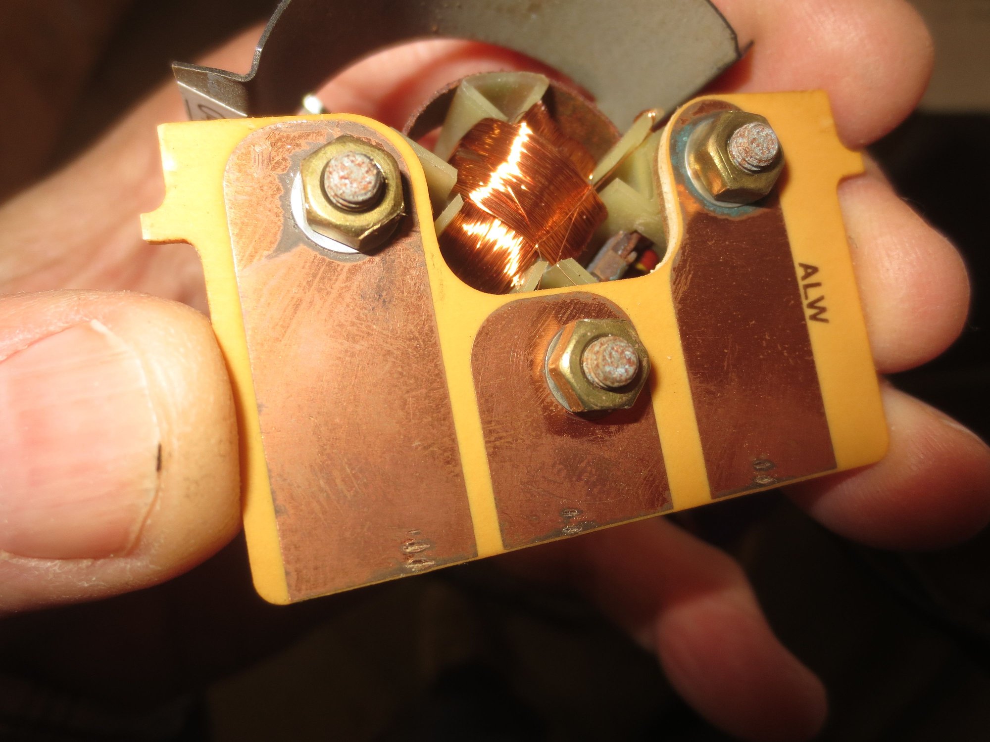 Board attached to guage