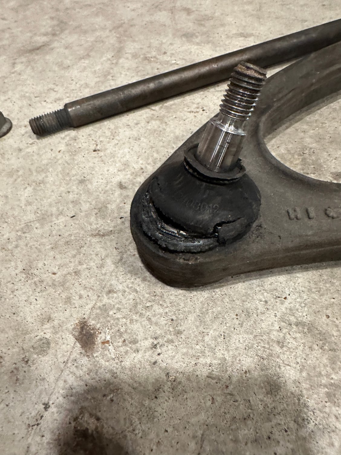 Gaiters were toast and open even before I separated the balljoint from the knuckle.