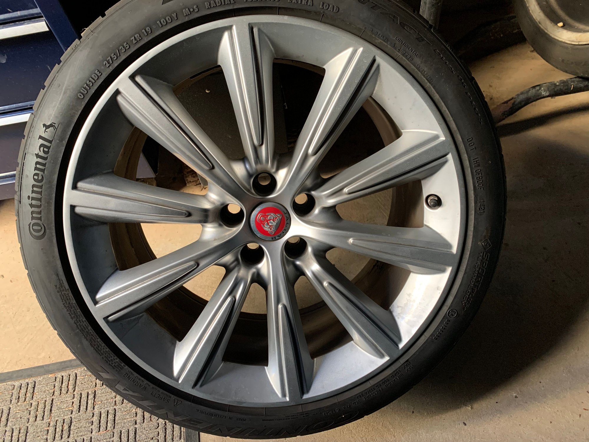 Wheels and Tires/Axles - Jaguar OEM 19" Orbit Wheels with 7/10mm Continental DWS06 PLUS tires and tpms - Used - 2014 to 2021 Jaguar F-Type - Gaithersburg, MD 20878, United States