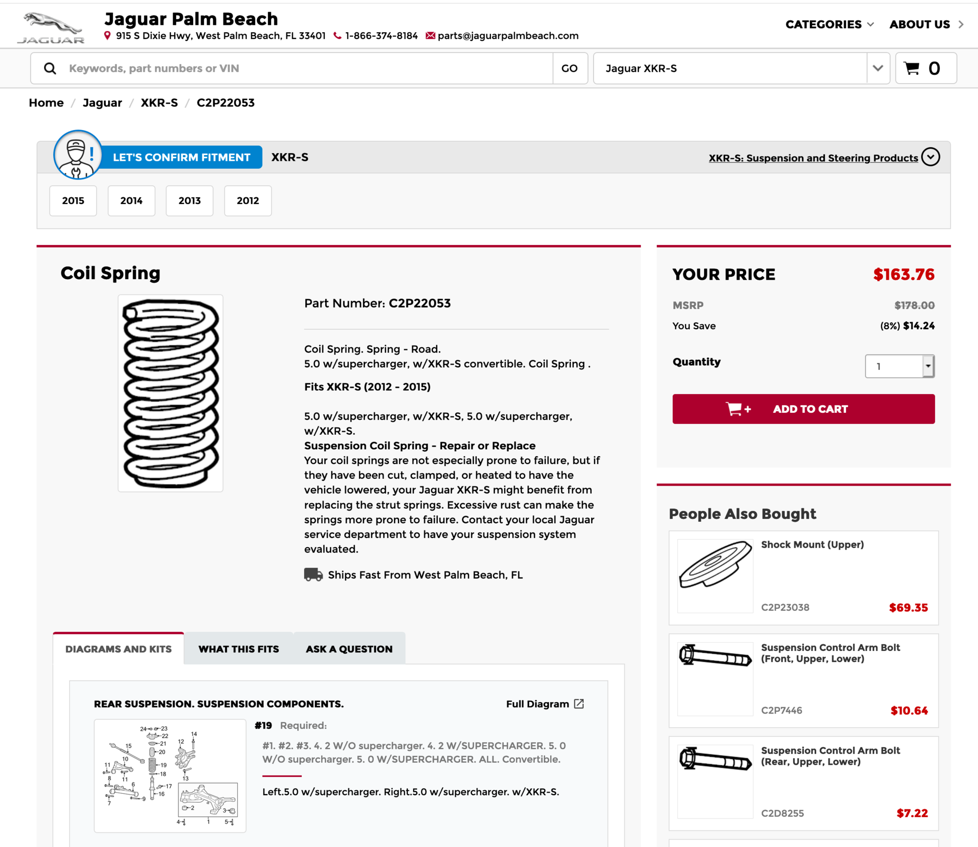 Steering/Suspension - OEM XKR-S front springs. - Used - 2012 to 2015 Jaguar XKR-S - Fort Lauderdale, FL 33308, United States