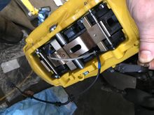 Two position brake pad wear sensor