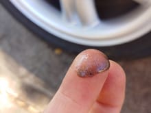 This pic with my finger is what was dripping out of the fill tank when I removed it.