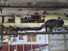 OTS picture flipped, is actually hanging from jig. 
Bolted right to points-