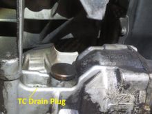 Manual 5 speed drain plug takes an 8 mm hex wrench