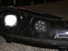 purchased a busted up headlight from a dismantler to play around with various modifications.