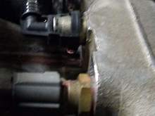 You can see droplet underneath the clip.