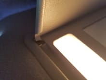 Clip is broken on passenger mirror.