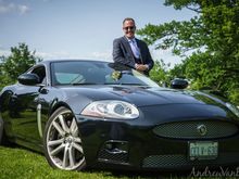 Yeah, a great day for a classic wedding car. 