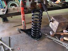 Original XJR6 springs after powder coat
