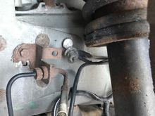 Earth lug in R/H front wheel arch completely sheared off