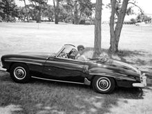 Pebble Beach event, 1961 190SL, one owner 66k mi. The wife also needs classics, dontcha' know...  (sold)