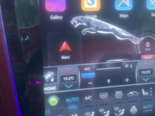 Jaguar XK Tesla Screen