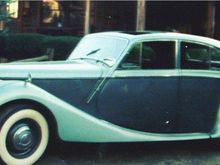 1950 Jaguar Mark V FHC.  Great runner & VGC. Totally trashed while I was in hospital - some parts removed & used on Mk V DHC.