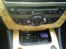 Meter plugged into cigarette lighter