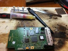 Getting ready to remove the chip