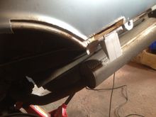 Fab'd a new bumper mount and cut out the rot,