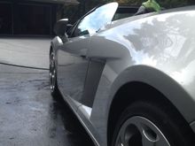 On Lambos, their silver is not very shiny. But look how deep that shine is! 