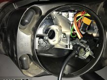 LED driver cable connected to standard H7 connector. The standard H7 connector was not modified at all to facilitate return to standard halogens if needed.