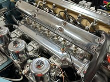 Mike freshened up an E-type engine compartment