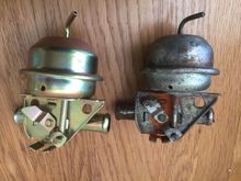 On the left is the SNG altered XJ6 always closed valve compared with the original XJ6 always open valve.