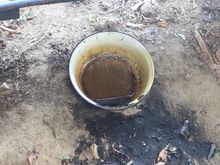 Exibit 'A'
The Bowl was right behind me as I leaned back to 'High Five' The 'Jaguar Gods'!
Who were a bit less helpful than they could have been on this occaision.