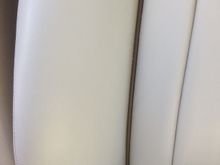 Passenger seat bolster detail.