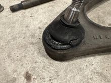 Gaiters were toast and open even before I separated the balljoint from the knuckle.