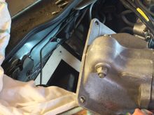 In goes the Brake Master Cylinder Actuator with the New Gasket already in place