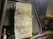 improvised matting before placement