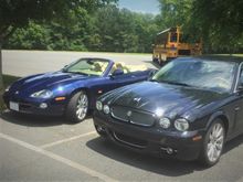 My 2006 XK8 and son's 2009 XJ