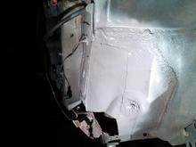 R/H footwell replacement started