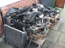all electronics, a pile of scrap