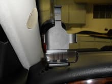 HTC Evo Sprint Car cradle. Bottom plug connects to micro USB to provide power. Also has relevant pin grounded which switches the phone into &quot;car mode&quot; when it is docked.