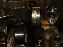 Debris from spun bearing in rear of motor working it's destruction on the other bearings. At least the "rod" is fine.