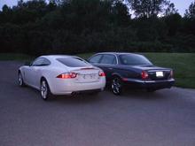 Rear view of the 2 jags.