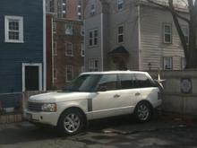 XKR giveing the Rover a rest.