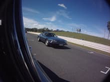 On the track from an XJ6's perspective...