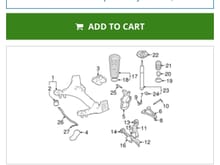 Edit. Just to add re possible switched lower bush positions. This screenshot shows the sellers can't even get it right. The bush being sold here is a front bushing, the diagram has been butchered with lower arms 180 degrees to crossmember orientation giving a confused perspective.